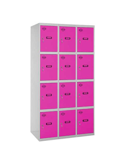 Taquilla 1800x900x500 SIMONLOCKER 4 PUERTAS 3/12 300 (900) GR/RO marca SIMONRACK