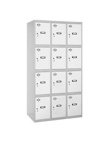 Taquilla 1800x900x500 SIMONLOCKER 4 PUERTAS 3/12 300 (900) GR/BL marca SIMONRACK 2