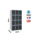 Taquilla 1800x900x500 SIMONLOCKER 4 PUERTAS 3/12 300 (900) GR/AN marca SIMONRACK