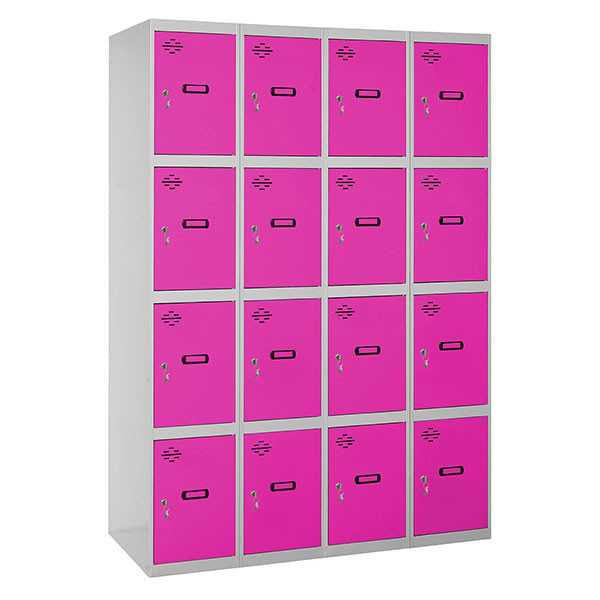 Taquilla 1800x1200x500 SIMONLOCKER 4 PUERTAS 4/16 300 (1200) GR/RO marca SIMONRACK