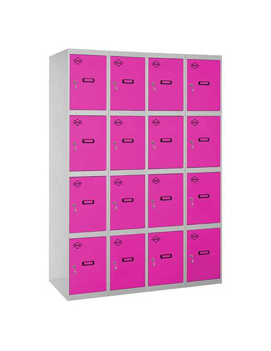 Taquilla 1800x1200x500 SIMONLOCKER 4 PUERTAS 4/16 300 (1200) GR/RO marca SIMONRACK