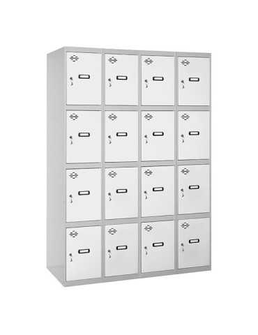 Taquilla 1800x1200x500 SIMONLOCKER 4 PUERTAS 4/16 300 (1200) GR/BL marca SIMONRACK 2