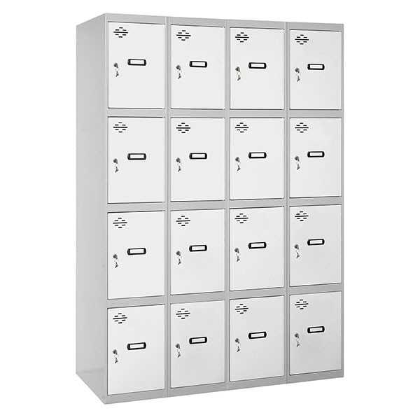 Taquilla 1800x1200x500 SIMONLOCKER 4 PUERTAS 4/16 300 (1200) GR/BL marca SIMONRACK