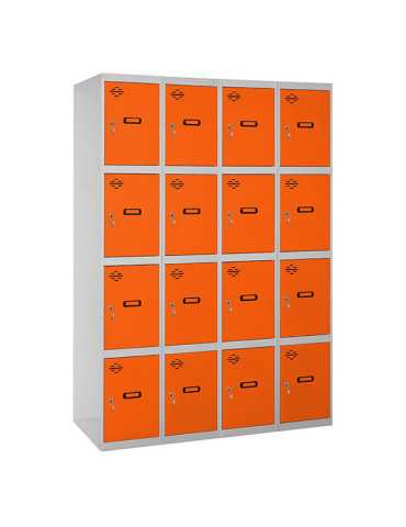 Taquilla 1800x1200x500 SIMONLOCKER 4 PUERTAS 4/16 300 (1200) GR/NA marca SIMONRACK 2