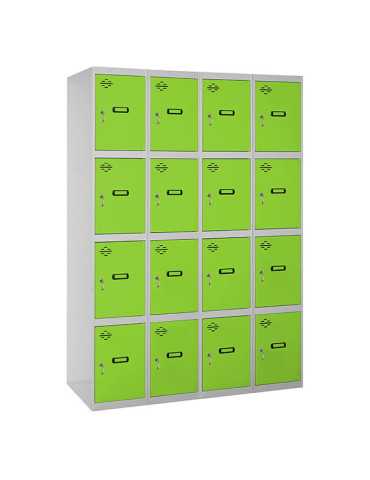 Taquilla 1800x1200x500 SIMONLOCKER 4 PUERTAS 4/16 300 (1200) GR/VE marca SIMONRACK 2