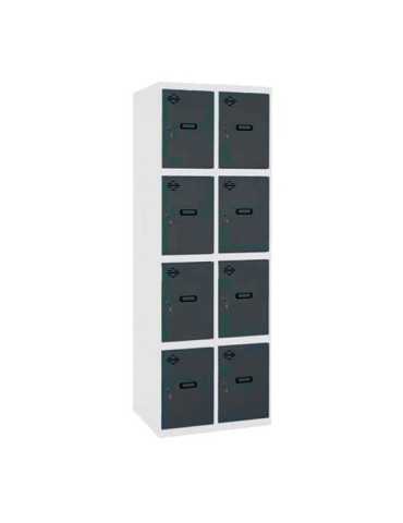 Taquilla 1800x600x500 SIMONLOCKER PROFESIONAL 4 PUERTA 2/8 300 (600)BL/AN marca SIMONRACK