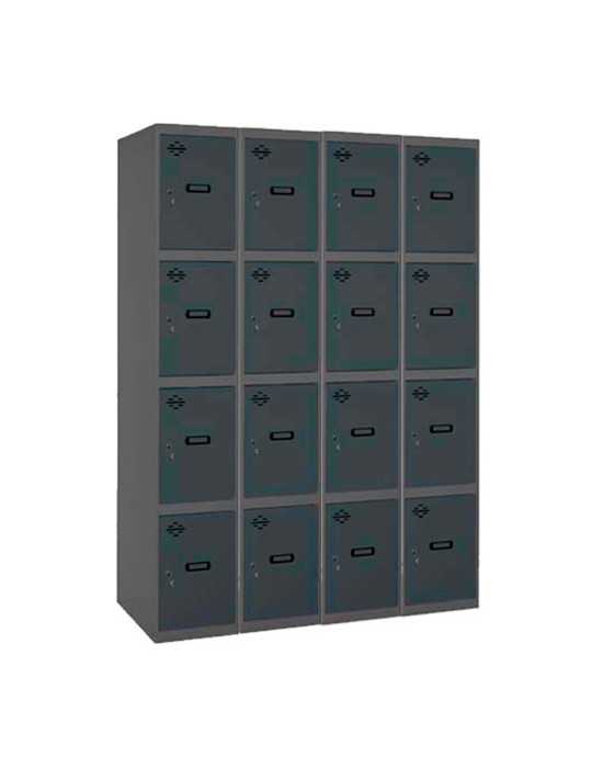 Taquilla 1800x1200x500 SIMONLOCKER PROFESIONAL 4 PUERTA 4/16 300(1200)AN/AN marca SIMONRACK