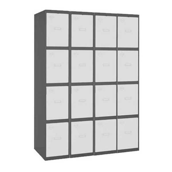 Taquilla 1800x1200x500 SIMONLOCKER PROFESIONAL 4 PUERTA 4/16 300(1200)AN/BL marca SIMONRACK