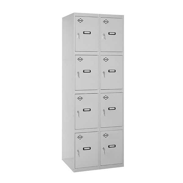 Taquilla 1800x800x500 SIMONLOCKER 4 PUERTAS 2/8 400 (800) GRIS marca SIMONRACK