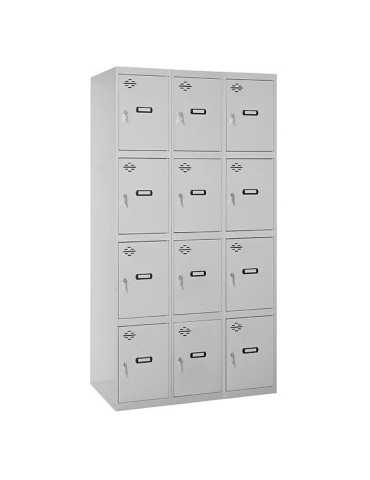 Taquilla 1800x1200x500 SIMONLOCKER 4 PUERTAS 3/12 400 (1200) GRI marca SIMONRACK 2