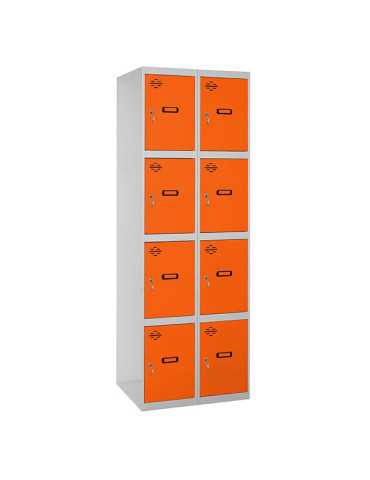Taquilla 1800x800x500 SIMONLOCKER 4 PUERTAS 2/8 400 (800) GR/NA marca SIMONRACK 2