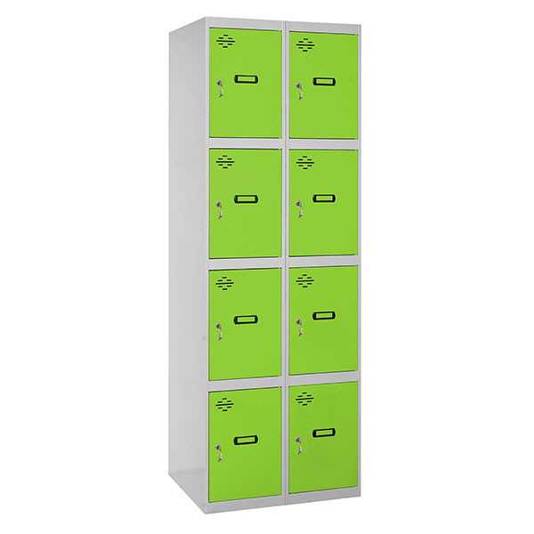 Taquilla 1800x800x500 SIMONLOCKER 4 PUERTAS 2/8 400 (800) GR/VE marca SIMONRACK