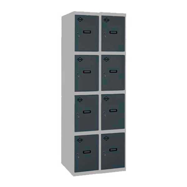 Taquilla 1800x800x500 SIMONLOCKER 4 PUERTAS 2/8 400 (800) GR/AN marca SIMONRACK