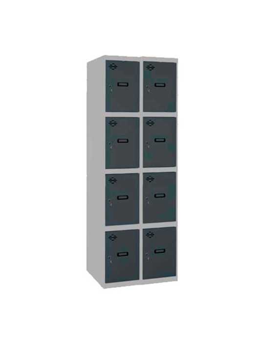 Taquilla 1800x800x500 SIMONLOCKER 4 PUERTAS 2/8 400 (800) GR/AN marca SIMONRACK