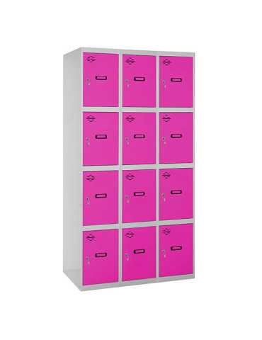 Taquilla 1800x1200x500 SIMONLOCKER 4 PUERTAS 3/12 400 (1200) GR/RS marca SIMONRACK 2