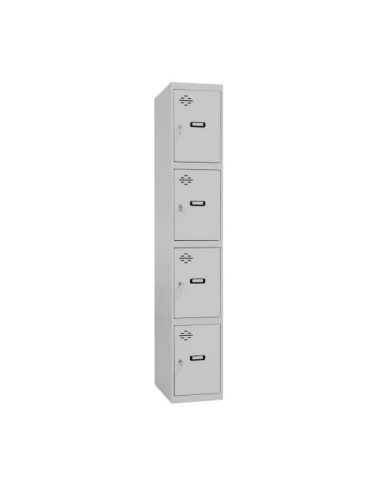 Taquilla 1800x300x500 SIMONLOCKER PROFESIONAL 4 PUERTA 1/4 300 IN GRIS marca SIMONRACK 2