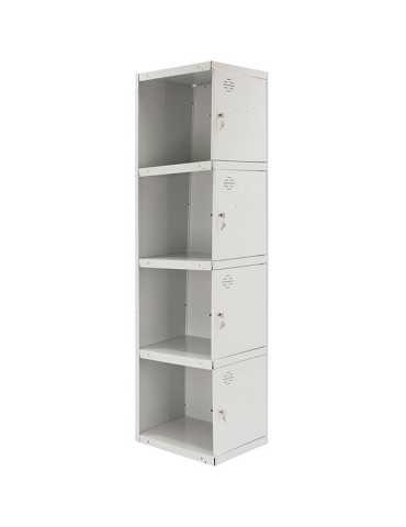 Taquilla 1800x300x500 SIMONLOCKER PROFESIONAL 4 PUERTA 1/4 300 ADI GRIS marca SIMONRACK 2
