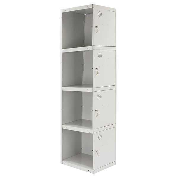 Taquilla 1800x400x500 SIMONLOCKER PROFESIONAL 4 PUERTA 1/4 400 ADI GRIS marca SIMONRACK