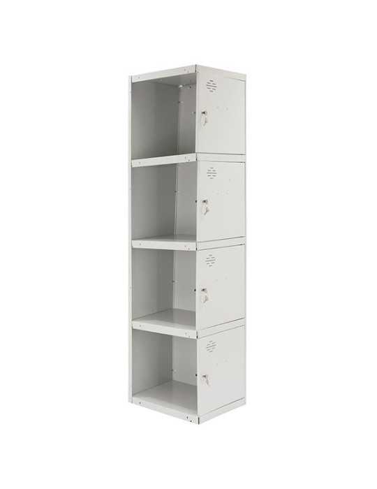 Taquilla 1800x400x500 SIMONLOCKER PROFESIONAL 4 PUERTA 1/4 400 ADI GRIS marca SIMONRACK