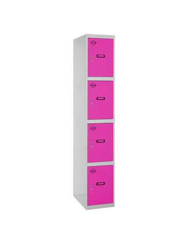 Taquilla 1800x300x500 SIMONLOCKER PROFESIONAL 4 PUERTA 1/4 300 IN GR/RS marca SIMONRACK 2