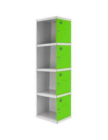 Taquilla 1800x300x500 SIMONLOCKER PROFESIONAL 4 PUERTA 1/4 300 ADI GR/VE marca SIMONRACK 2