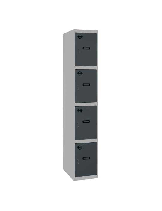 Taquilla 1800x400x500 SIMONLOCKER PROFESIONAL 4 PUERTA 1/4 400 IN GR/AN marca SIMONRACK