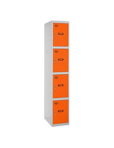 Taquilla 1800x400x500 SIMONLOCKER PROFESIONAL 4 PUERTA 1/4 400 IN GR/NA marca SIMONRACK 2