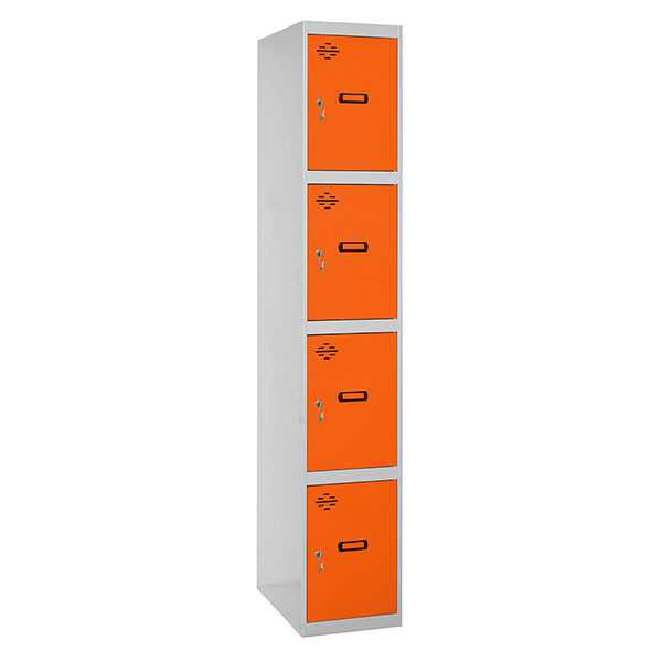 Taquilla 1800x400x500 SIMONLOCKER PROFESIONAL 4 PUERTA 1/4 400 IN GR/NA marca SIMONRACK