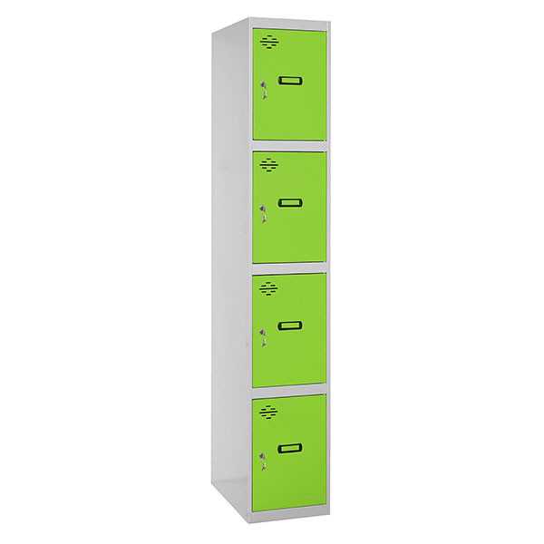 Taquilla 1800x400x500 SIMONLOCKER PROFESIONAL 4 PUERTA 1/4 400 IN GR/VE marca SIMONRACK