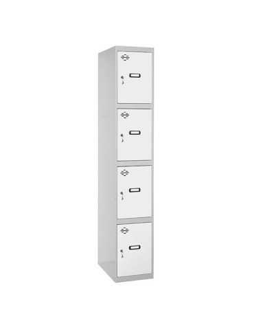 Taquilla 1800x400x500 SIMONLOCKER PROFESIONAL 4 PUERTA 1/4 400 IN GR/BL marca SIMONRACK 2