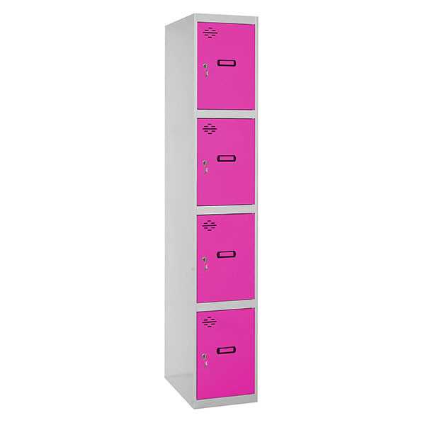Taquilla 1800x400x500 SIMONLOCKER PROFESIONAL 4 PUERTA 1/4 400 IN GR/RS marca SIMONRACK