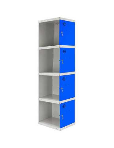 Taquilla 1800x400x500 SIMONLOCKER PROFESIONAL 4 PUERTA 1/4 400 ADI GR/AZ marca SIMONRACK 2
