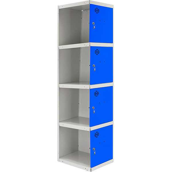 Taquilla 1800x400x500 SIMONLOCKER PROFESIONAL 4 PUERTA 1/4 400 ADI GR/AZ marca SIMONRACK