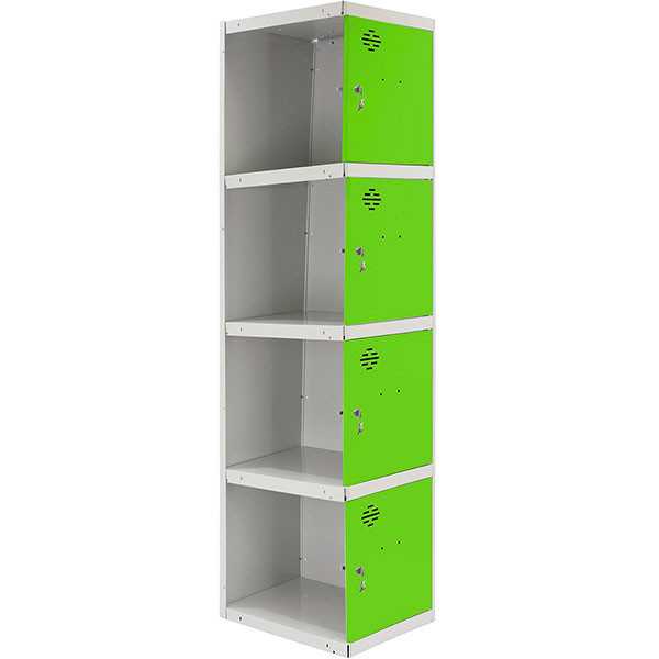 Taquilla 1800x400x500 SIMONLOCKER PROFESIONAL 4 PUERTA 1/4 400 ADI GR/VE marca SIMONRACK