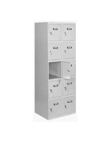 Taquilla 1800x600x500 SIMONLOCKER 5 PUERTAS 2/10 300 (600) GRIS marca SIMONRACK 2