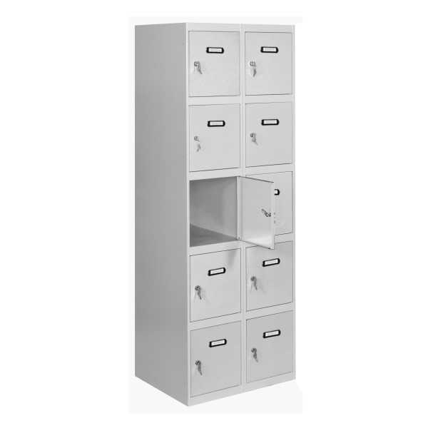 Taquilla 1800x600x500 SIMONLOCKER 5 PUERTAS 2/10 300 (600) GRIS marca SIMONRACK