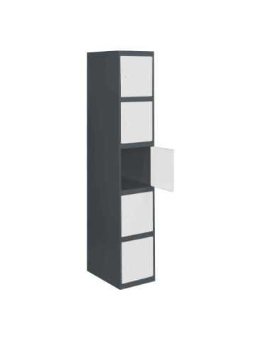 Taquilla 1800x300x500 SIMONLOCKER PROFESIONAL 5 PUERTA 1/5 300 IN AN/BL marca SIMONRACK