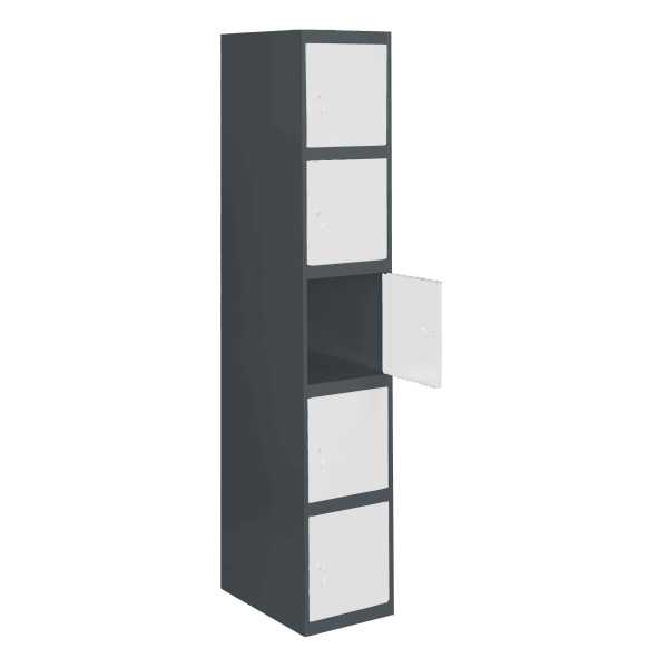 Taquilla 1800x300x500 SIMONLOCKER PROFESIONAL 5 PUERTA 1/5 300 IN AN/BL marca SIMONRACK
