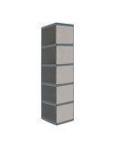 Taquilla 1800x300x500 SIMONLOCKER PROFESIONAL 5 PUERTA 1/5 300 ADI AN/GR marca SIMONRACK