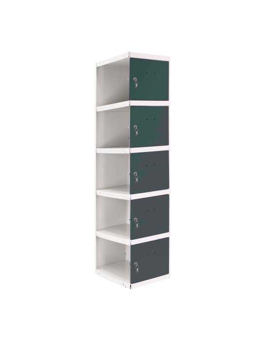 Taquilla 1800x300x500 SIMONLOCKER PROFESIONAL 5 PUERTA 1/5 300 ADI BL/AN marca SIMONRACK