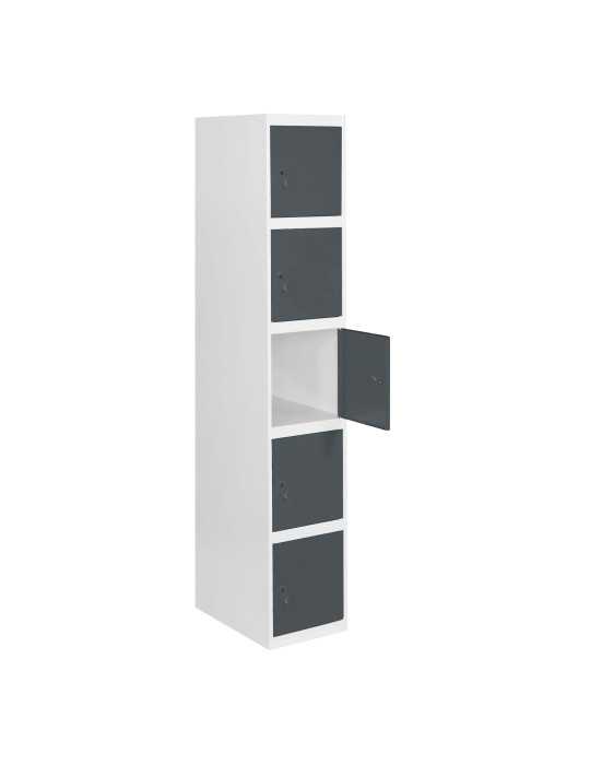 Taquilla 1800x400x500 SIMONLOCKER PROFESIONAL 5 PUERTA 1/5 400 IN BL/AN marca SIMONRACK