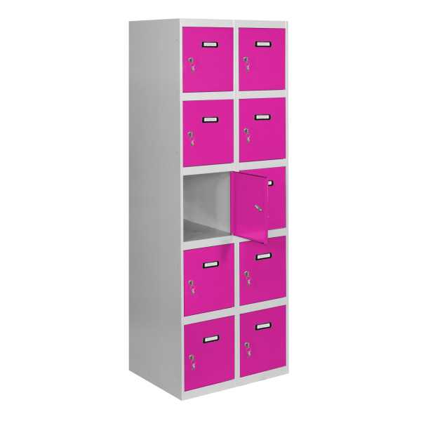 Taquilla 1800x600x500 SIMONLOCKER 5 PUERTAS 2/10 300 (600) GR/RO marca SIMONRACK
