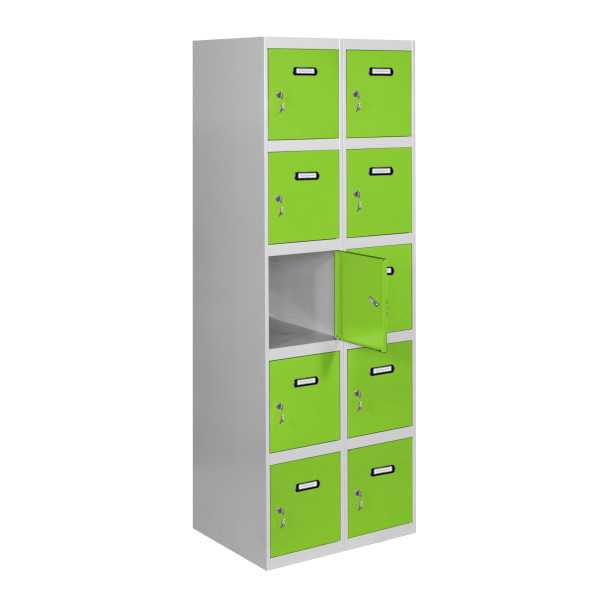 Taquilla 1800x600x500 SIMONLOCKER 5 PUERTAS 2/10 300 (600) GR/VE marca SIMONRACK