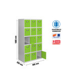 Taquilla 1800x900x500 SIMONLOCKER 5 PUERTAS 3/15 300 (900) GR/VE marca SIMONRACK