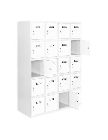 Taquilla 1800x1200x500 SIMONLOCKER 5 PUERTAS 4/20 300 (1200) GR/BL marca SIMONRACK 2