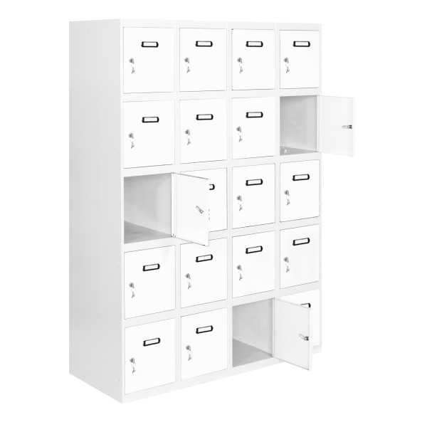 Taquilla 1800x1200x500 SIMONLOCKER 5 PUERTAS 4/20 300 (1200) GR/BL marca SIMONRACK