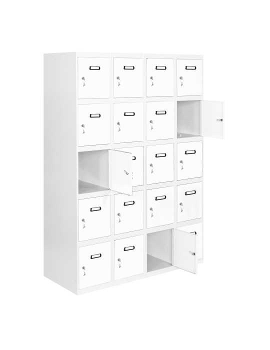 Taquilla 1800x1200x500 SIMONLOCKER 5 PUERTAS 4/20 300 (1200) GR/BL marca SIMONRACK