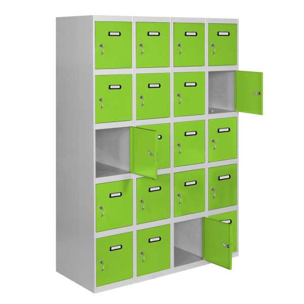 Taquilla 1800x1200x500 SIMONLOCKER 5 PUERTAS 4/20 300 (1200) GR/VE marca SIMONRACK