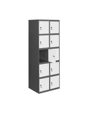 Taquilla 1800x600x500 SIMONLOCKER PROFESIONAL 5 PUERTA 2/10 300 (600)AN/BL marca SIMONRACK