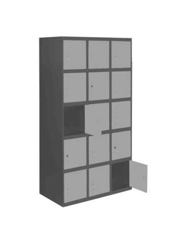 Taquilla 1800x900x500 SIMONLOCKER PROFESIONAL 5 PUERTA 3/15 300 (900)AN/GR marca SIMONRACK